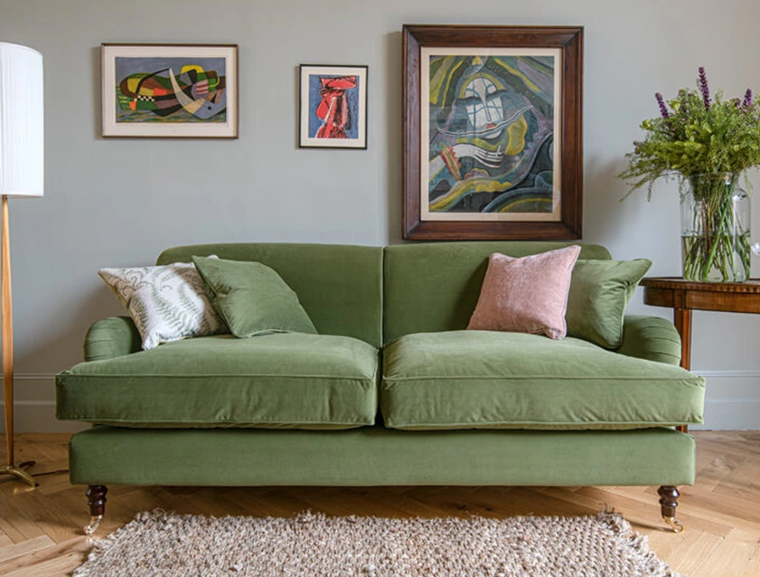 7 Kentwell 3 Seater Sofa in Covertex Passione Olive